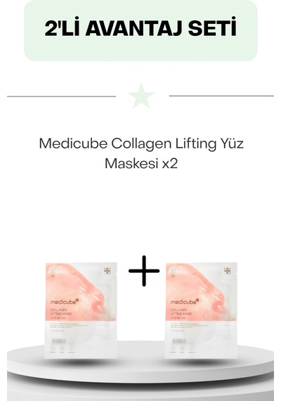 Medicube Collagen Lifting Yüz Maskesi İkili Set