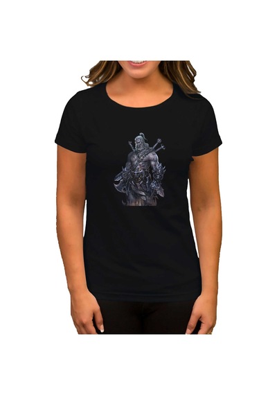 Diablo III Reaper of Souls Siyah Kadın Tişört Siyah