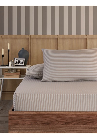 Pamuklu Saten Çift Kişilik Lastikli Çarşaf Takımı 180x200