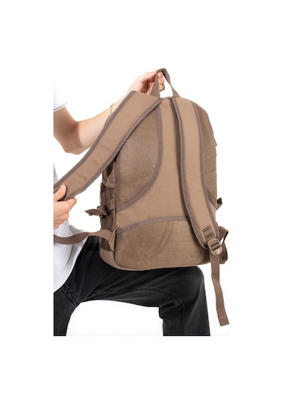 Ventis Unisex Okul Çantası Lise Ortaokul Sırt Çantası 43 30 Cm Ortopedik Sırt Çok Cepli Vnt3-c Kahverengi