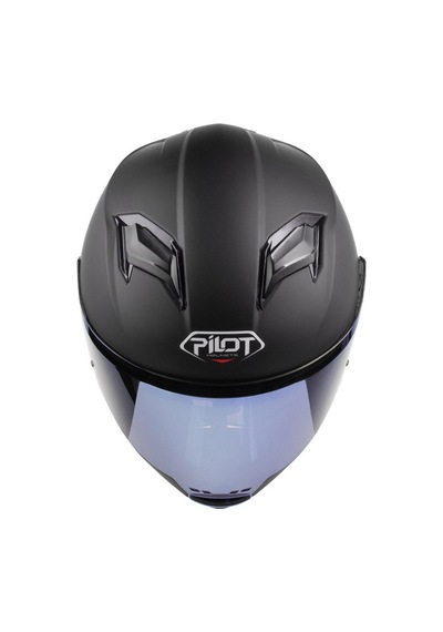 Pilot Alpha Sv Mat Siyah Kapalı Motosiklet Kaskı Siyah