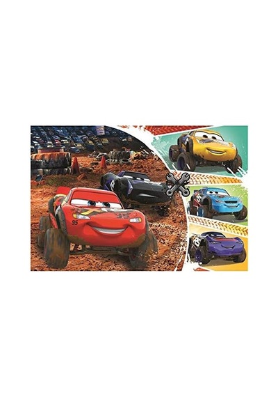 17327 Şimşek Mcqueen Ve Arkadaşları, Cars 60 Parça, 4 Yaşından Büyük Çocuklar İçin Yapboz