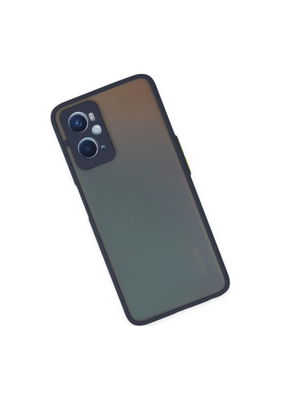 Newface Oppo A96 Kılıf Montreal Silikon Kapak - Lacivert Lacivert