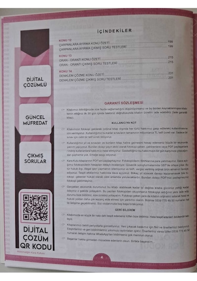Kpss Matematiğin Kara Kutusu 1.cilt Konu Özetli Dijital  Çözümlü Ösym Çıkmış Soru Havuzu Bankası