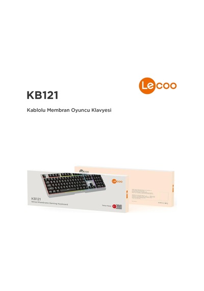 Kb121 Usb Kablolu Oyuncu Klavye - Makro Tuşlu, Rainbow Efektli, Mekanik Hisli Sessiz, Membran Gaming Türkçe Q Klavye Metalik Gri