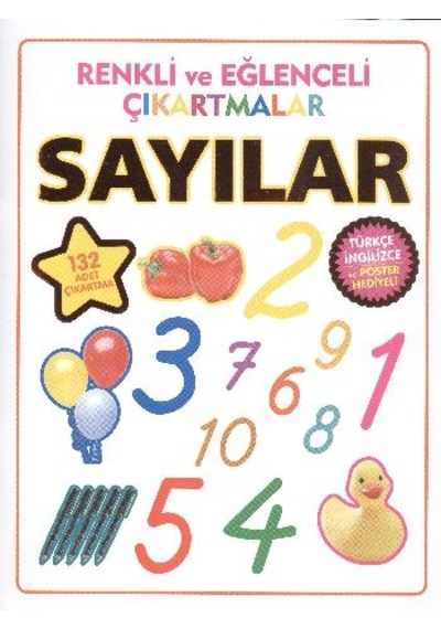 Renkli ve Eğlenceli Çıkartmalar Sayılar