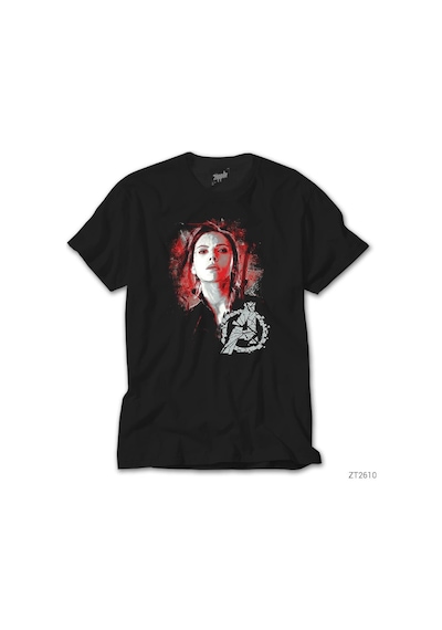 Black Widow Siyah Tişört Siyah