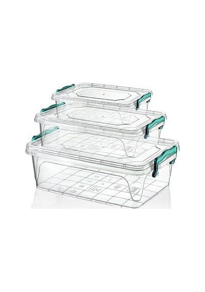 Hobby Life Dikdörtgen Muli Set Saklama Kabı 3'Lü 06+12+20 L Çok Renkli