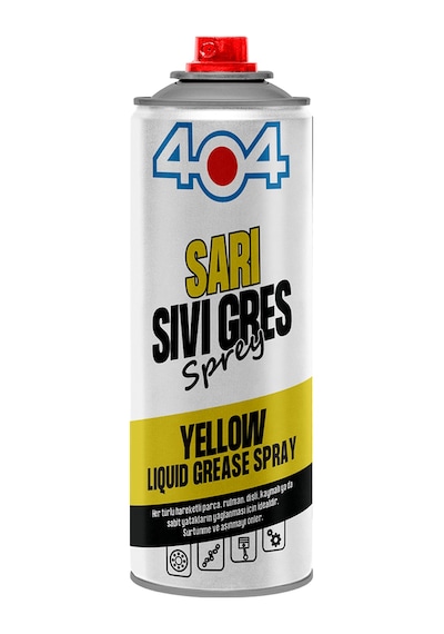 404 Sarı Sıvı Gres Sprey 400ml 20li Koli
