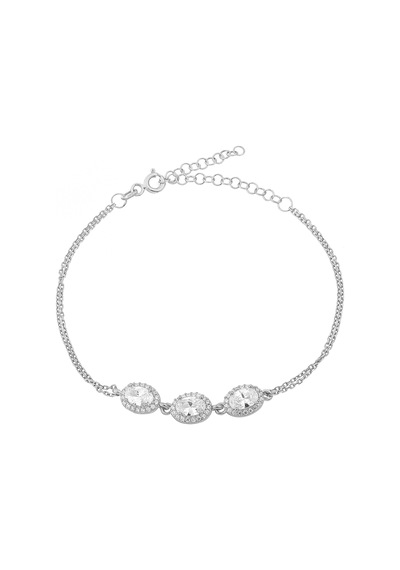 Glorria Gümüş Anturaj Oval Bileklik N11.12827