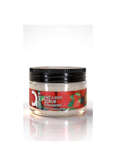 Yüz Ve Vücut Peeling Scrub Çilek 300 Ml, Cilt Temizleyici, Pürüssüzleştirici, Dolaşımı Hızlandırıcı