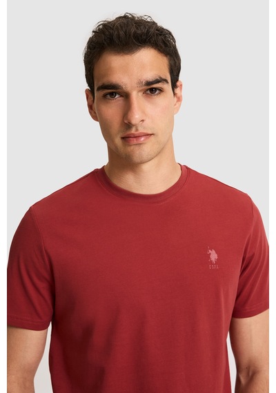 U.S. Polo Assn. U.s. Polo Assn. Erkek Vişne Tişört Basic 50326953-vr223 U.S. Polo Assn. U.s. Polo Assn. Erkek Vişne Tişört Basic 50326953-vr223