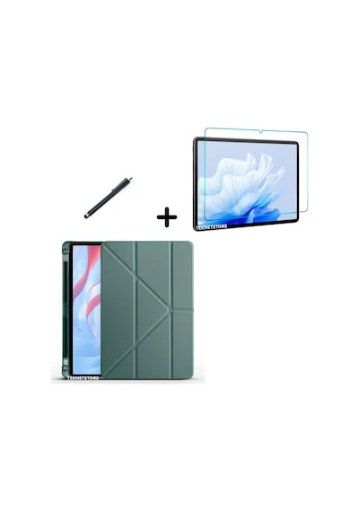 Honor Pad X9 11.5 İnç Uyumlu Kalem Bölmeli Standlı Silikon Kılıf + Ekran Koruyucu + Kalem 3'lü Set Kılıf Honor Pad X9 11.5 İnç Uyumlu Kalem Bölmeli Standlı Silikon Kılıf + Ekran Koruyucu + Kalem 3'lü Set Kılıf