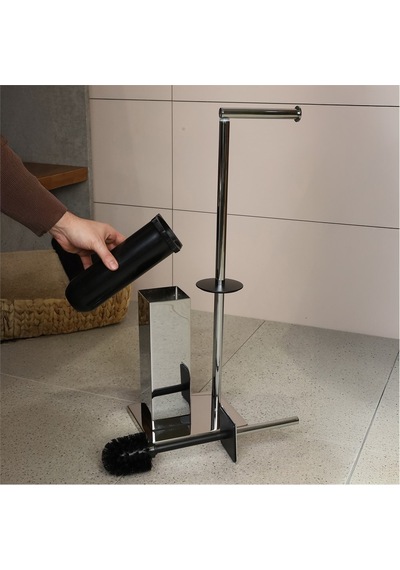 Kobos Hareketli Wc Set Kare Parlak Krom Kbw-871cr