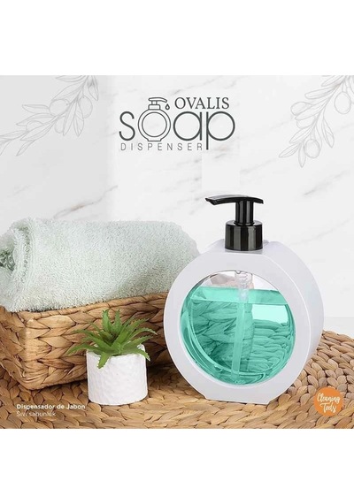 350 Ml Tezgah Üstü Oval Banyo Mutfak Sıvı Sabunluk Banyo Mutfak Bulaşık Lavabo Deterjanlık Diğer