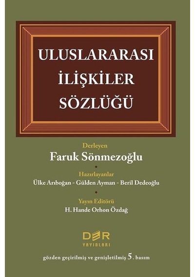 Uluslararası İlişkiler Sözlüğü Faruk Sönmezoğlu
