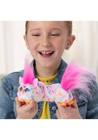 Furby Dj Furblets -cup-cake Mini Elektronik Pelüş Oyuncak Eğlenceli Uzatılabilir Ses Efektleri Ve Müzikler Furbish Konuşur Beyaz Ve Pembe 000 Açık Krem
