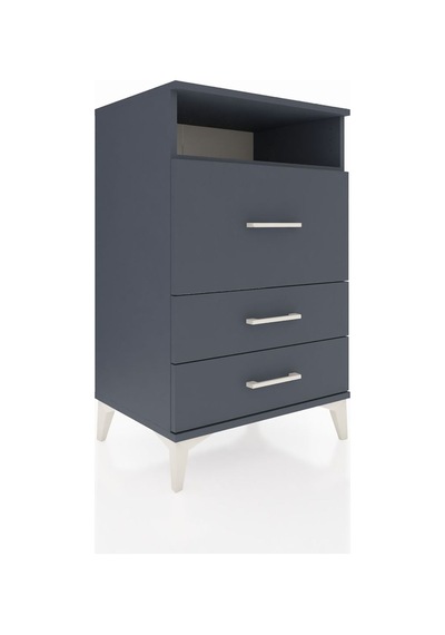Hyperion Komodin Tek Raflı 3 Çekmeceli 60x44x96 Antrasit-antr... Antrasit