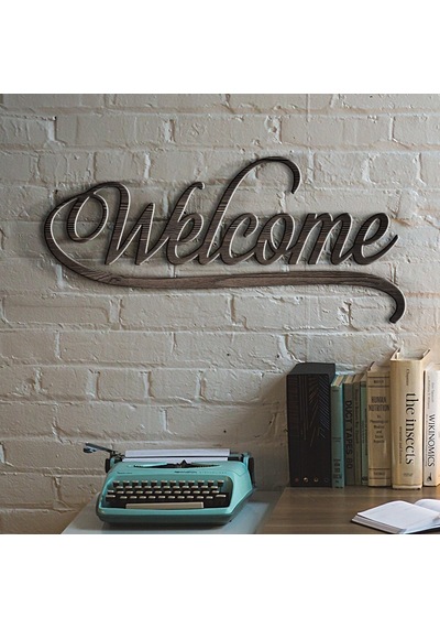 Kişiye Özel Welcome Ahşap Duvar Yazısı - K1
