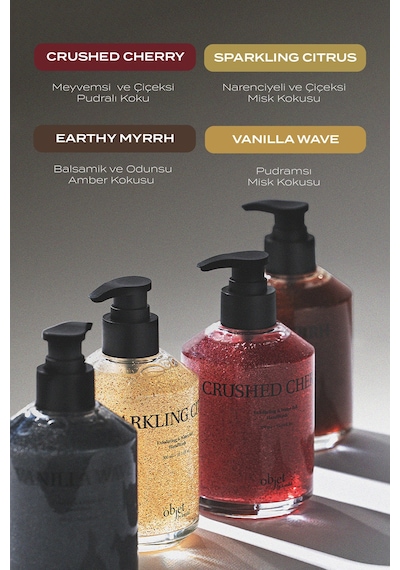 Peeling Etkili Nemlendirici Sıvı Sabun Kundal Exfoliating & Waterfull Hand Wash Crushed Cherry