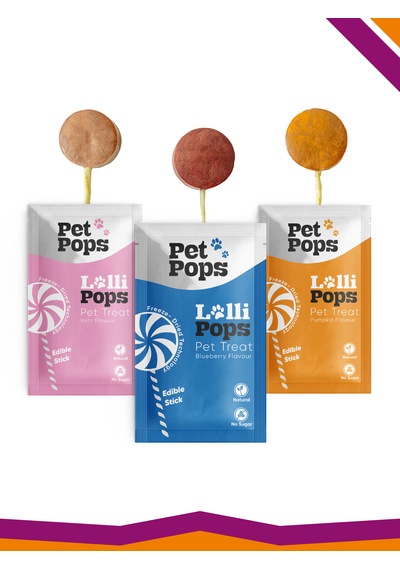 Lollipops Karışık Mix Lezzet Paketi 3'lü Kedi Köpek Ödül Lolipopu