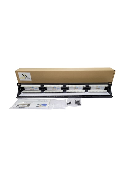 19" 24 Port Cat6 Patch Panel Dolu