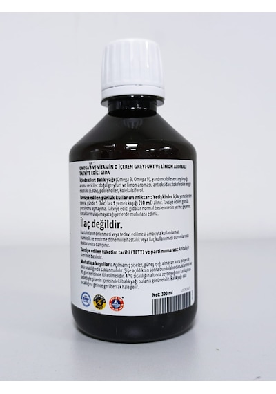 Zinzino Balanceoil Omega 3 Ve D Vitamini Greyfurt Ve Limon 300 Ml