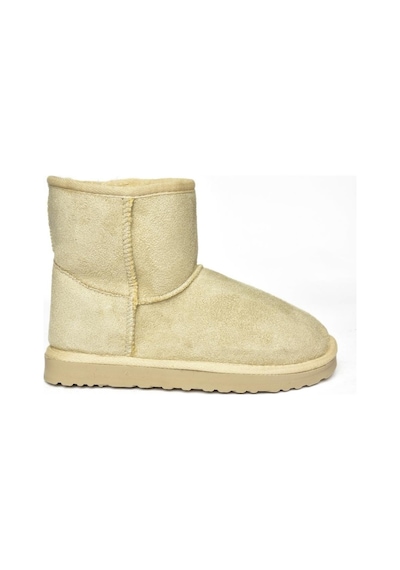 Fox Shoes R612026502 Bej Süet İçi Tüylü Kadın Bot Bej