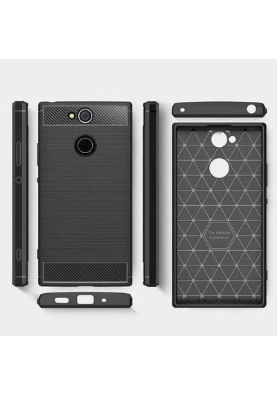 Sony Xperia L2 Kılıf Zore Room Silikon Kapak Lacivert