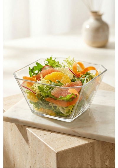 Lav Karen Cam Salata Kasesi Tekli Ekstra Büyük 1900 ml (Sunum Kasesi , Hazırlık Kasesi)