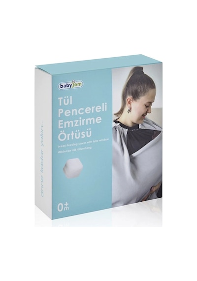 Babyjem Tül Pencereli Emzirme Önlüğü & Ana Kucağı Örtüsü 2 in 1
