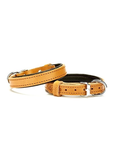 Doggie Konfor Deri Sade Boyun Tasması 2.5x37-45 CM Camel Kahverengi