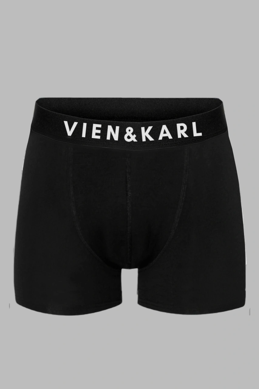 Vien&Karl Erkek Premium Kutuda 3 Siyah Boxer 4 Bambu Çorap Set 6'lı Bx-crp-syh