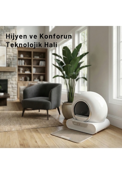 Neutron Yeni Nesil Akıllı Kedi Tuvaleti Otomatik Kedi Tuvaleti NTL-PW-65BW