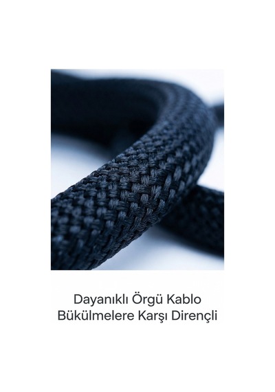 Bmcc05 100w Type-c Şarj Kablosu Manyetik Sarılabilir, Pd Hızlı Şarj, Dayanıklı Örgü 1,5 Metre Siyah
