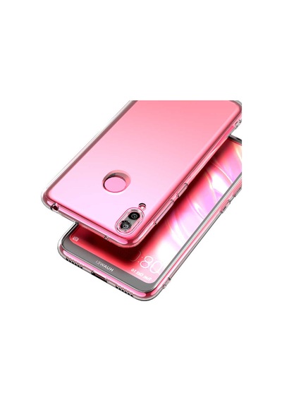 Huawei Y7 Prime 2019 Kılıf Tchs Kamera Korumalı Süper Silikon Kapak - Renksiz Renksiz