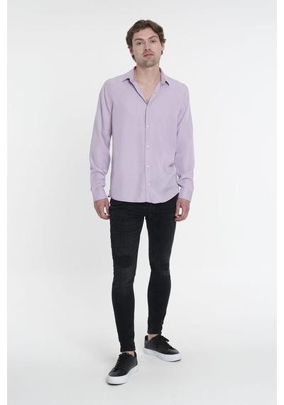 Loft Regular Fit Erkek Gömlek U.kol Lavender Loft Regular Fit Erkek Gömlek U.kol Lavender