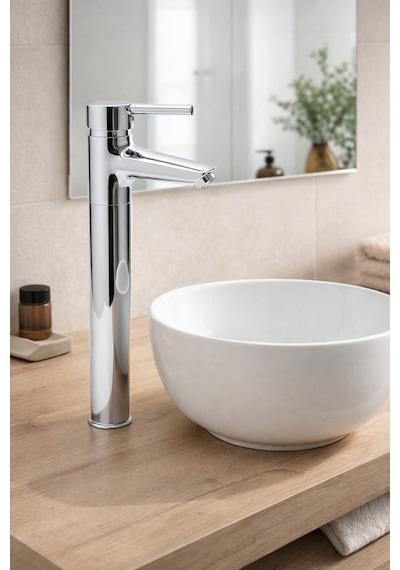 Nuss Lilyum Plus Yüksek Lavabo Bataryası Krom-n-9211 Krom