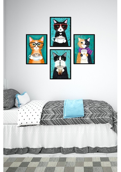 Dekorize Mdf 4 Parça Çerçeve Görünümlü Kediler Tablo Seti Çerçeve Görünümlü 30 X 21 8692016028721 Dekorize Mdf 4 Parça Çerçeve Görünümlü Kediler Tablo Seti Çerçeve Görünümlü 30 X 21 8692016028721
