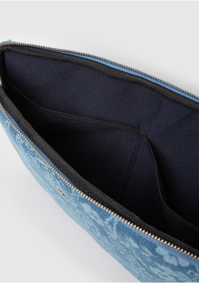 Mavi - Etnik Desenli Denim Laptop Çantası 1913825-31558