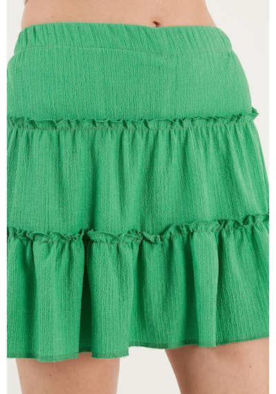 Lela Beli Lastikli Mini Bayan Şort Etek 5865038 Benetton