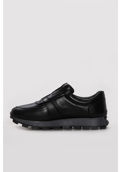 Fast Step Hakiki Deri Erkek Casual Ayakkabı 154ma708-1 Siyah