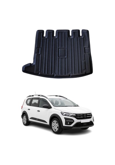 Dacia Jogger 7k 2022+ Uyumlu Araca Özel Kauçuk Tpe Bagaj Havuzu Siyah