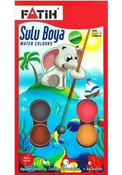 Fatih Sulu Boya 24 Renk Big Size S-24 Çok Renkli