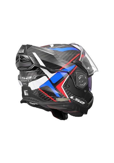 Ls2 Advant X Karbon Future II Karbon Modüler Kask Mavi - Kırmızı - Siyah