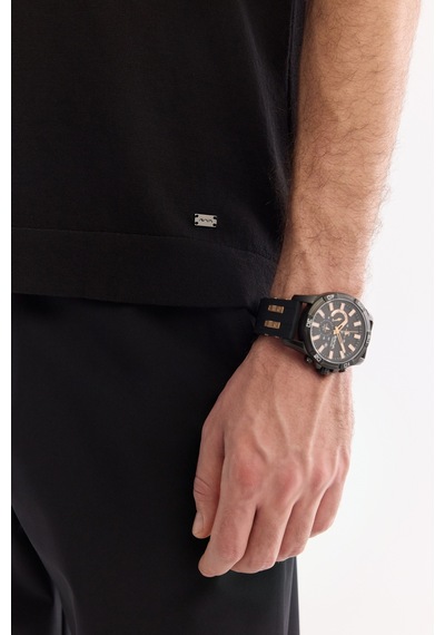 Avva Erkek Siyah Polo Yaka Düğmesiz %100 Pamuk Soft Touch Regular Fit Triko T-shirt A61y5041