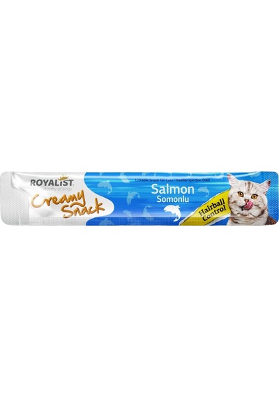 Creamy Snack Somonlu Kedi Ödülü Hairball Control 75 Gr 5x15g