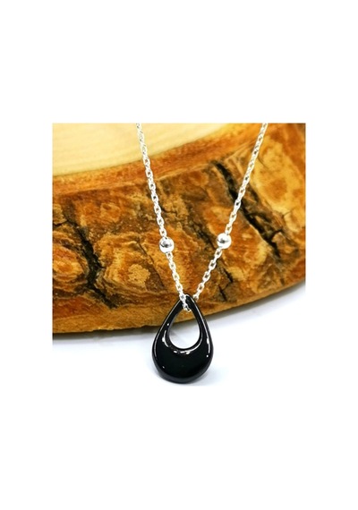 Omar Silver Kadın Top Top Zincirli Hematit Doğal Taşlı Gümüş Koly (513868191)