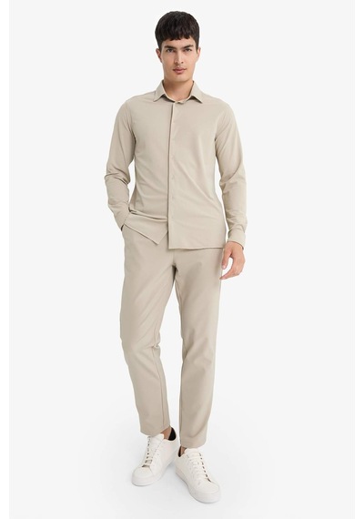 Defacto Tailored Regular Fit Kısa Paça Pantolon F1672ax25aubg781 Bej