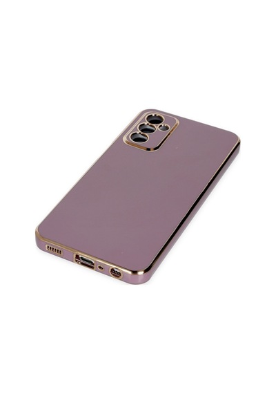 Samsung Galaxy Uyumlu - M23 Kılıf Volet Silikon - Mor
